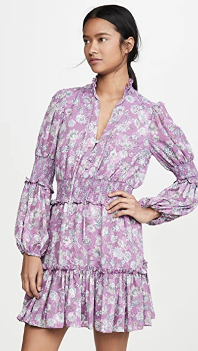 Shop Alexis Rosewell Dress In Lilac Floral