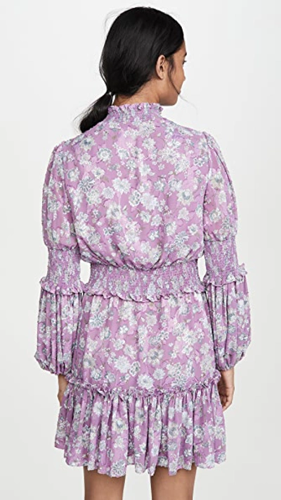 Shop Alexis Rosewell Dress In Lilac Floral