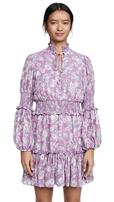 Shop Alexis Rosewell Dress In Lilac Floral