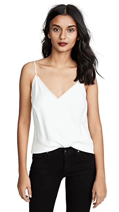 Shop Frame Satin Lounge Tank In Off White