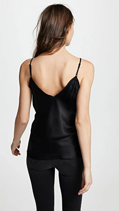 Shop Frame Satin Lounge Tank In Noir