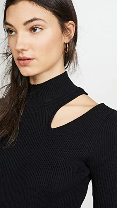 Shop Astr Vivi Sweater Dress In Black