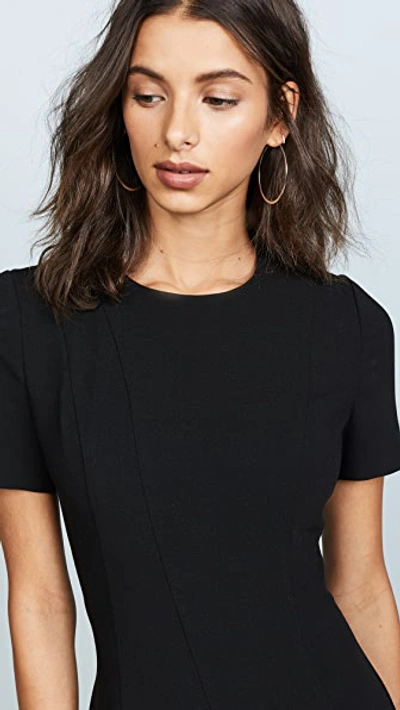 Black Halo Olcay Asymmetrical Dress In Black