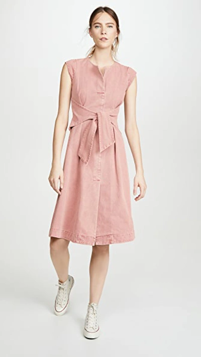 Shop Sea Adaline Dress In Pink Acid Denim