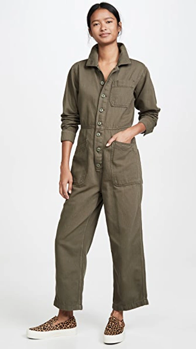 Shop Free People Gia Jumpsuit In Army