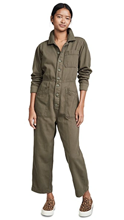 Shop Free People Gia Jumpsuit In Army