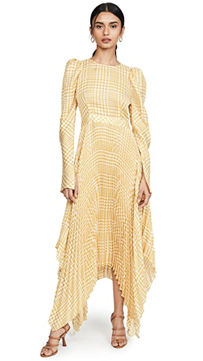 Shop Petersyn Nanina Dress In Gold