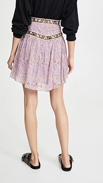 Shop Isabel Marant Étoile Valerie Skirt In Lilac