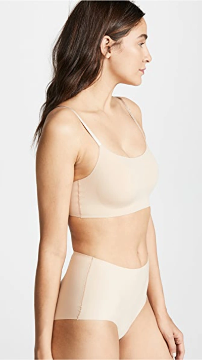 Calvin Klein Underwear Invisibles Adjustable Strap Bralette In Bare