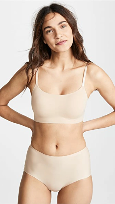 Calvin Klein Underwear Invisibles Adjustable Strap Bralette In Bare
