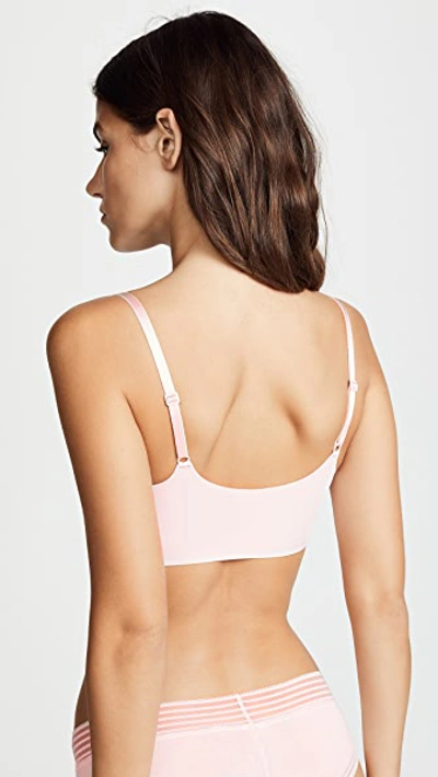 Shop Calvin Klein Underwear Invisibles Adjustable Strap Bralette In Nymph's Thigh