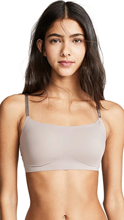 Shop Calvin Klein Underwear Invisibles Adjustable Strap Bralette In Josephine