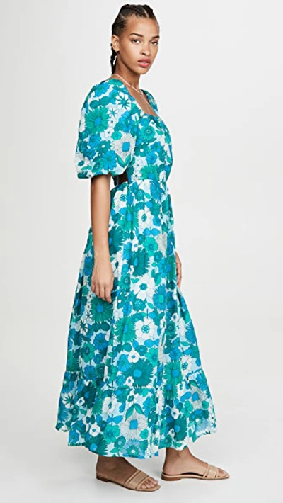 Shop Antik Batik Lorette Long Dress In Blue