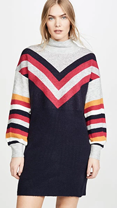 Shop Minkpink Stripe Me Up Sweater Dress In Multi