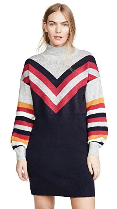Shop Minkpink Stripe Me Up Sweater Dress In Multi