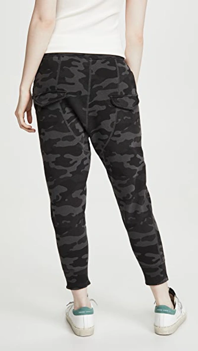 Shop Nili Lotan Nolan Pants In Charcoal Camouflage Print