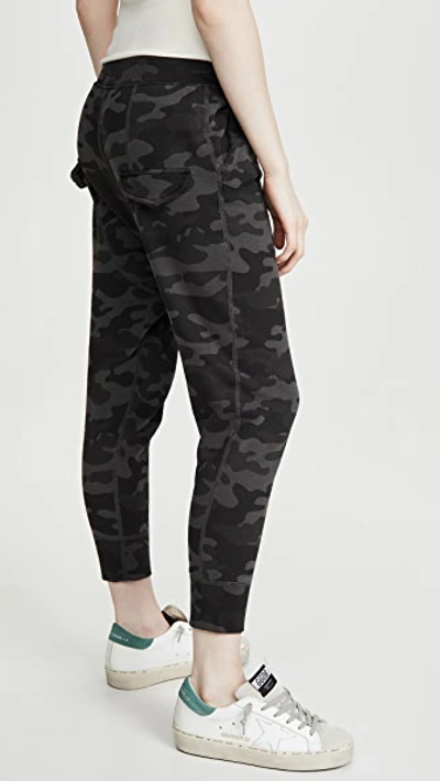 Shop Nili Lotan Nolan Pants In Charcoal Camouflage Print