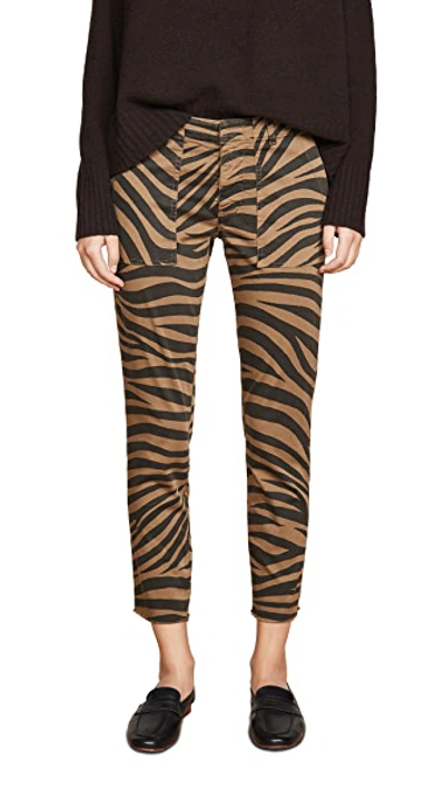 Shop Nili Lotan Jenna Pants In Coyote Tiger Print