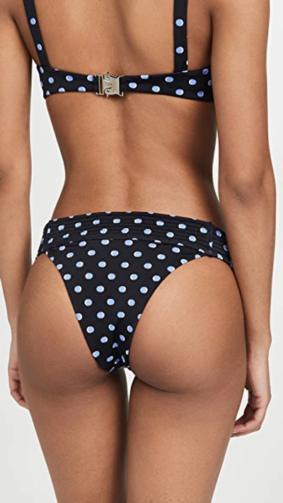 Shop Devon Windsor Florence Bikini Bottoms In Black Dot