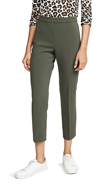 Shop Theory Basic Pull On Pants In Green Slate