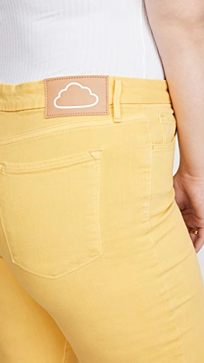 Shop Frame Le Crop Mini Bootcut Cloud Jeans In Citrine