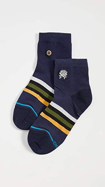 Shop Stance Rose Hips Socks In Navy