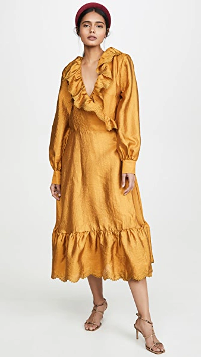 Shop Stine Goya Steffi Dress In Gold