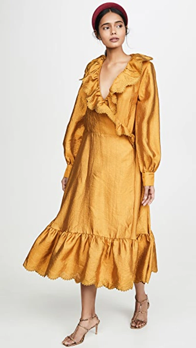 Shop Stine Goya Steffi Dress In Gold