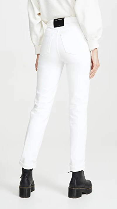 Shop Alexander Wang Cult Flip Jeans In Carpenter White