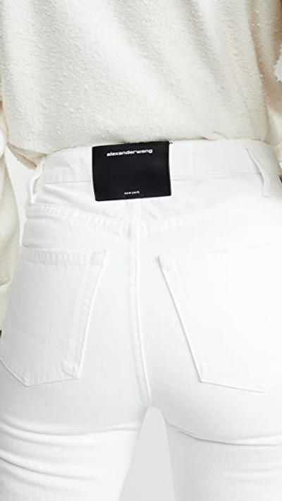 Shop Alexander Wang Cult Flip Jeans In Carpenter White