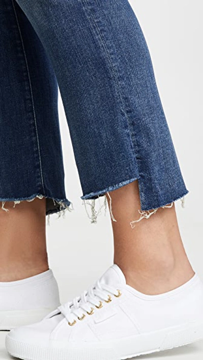 Shop Mother The Insider Crop Step Fray Jeans In Not Rough Enough