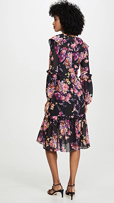 Shop Amanda Uprichard Talulah Midi Dress In Evening Blossom