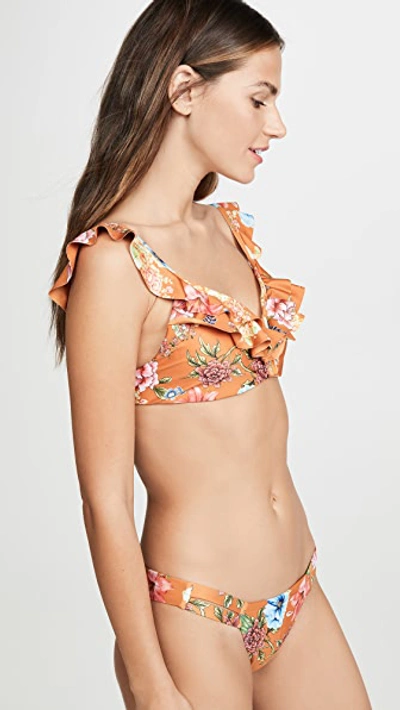 Shop Agua Bendita Camila Bikini Top In Floret