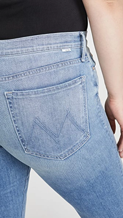 Shop Mother The Mid Rise Dazzler Ankle Fray Jeans In Jackpot