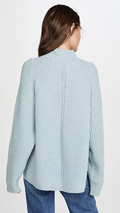 Shop Le Kasha Oversized Cashmere Sweater In Light Blue