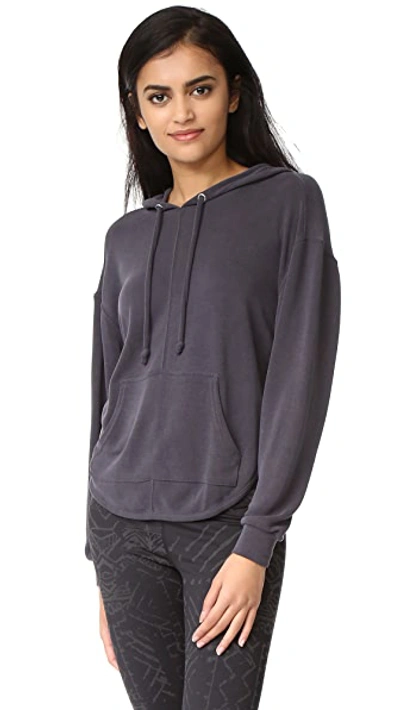 Shop Free People Fp Movement Back Into It Hoodie In Black