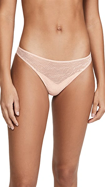 Shop Les Girls Les Boys Thong In Dust Pink