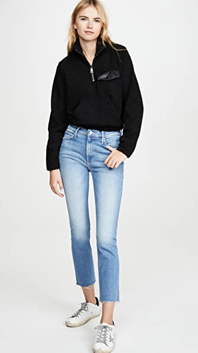 Shop Mother The Mid Rise Dazzler Ankle Fray Jeans Dropping In 26