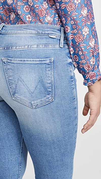 Shop Mother The Mid Rise Dazzler Ankle Fray Jeans Dropping In 26