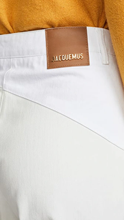 Shop Jacquemus Jeans Of Nimes In White/beige