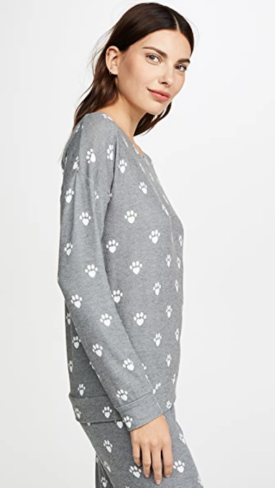 Shop Pj Salvage Animal Lover Top In Charcoal