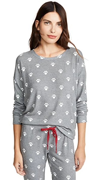 Shop Pj Salvage Animal Lover Top In Charcoal