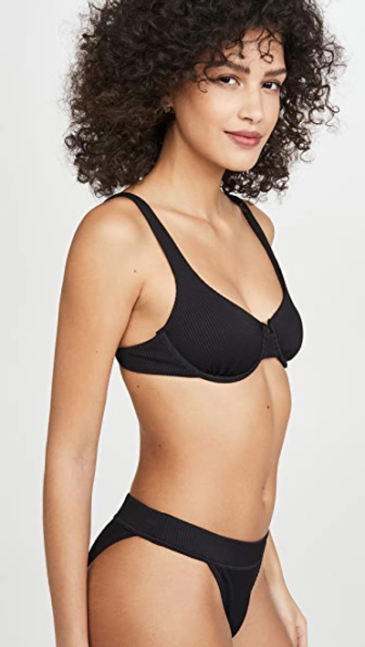 Shop Charlie Holiday Lula Bra Bikini Top In Black