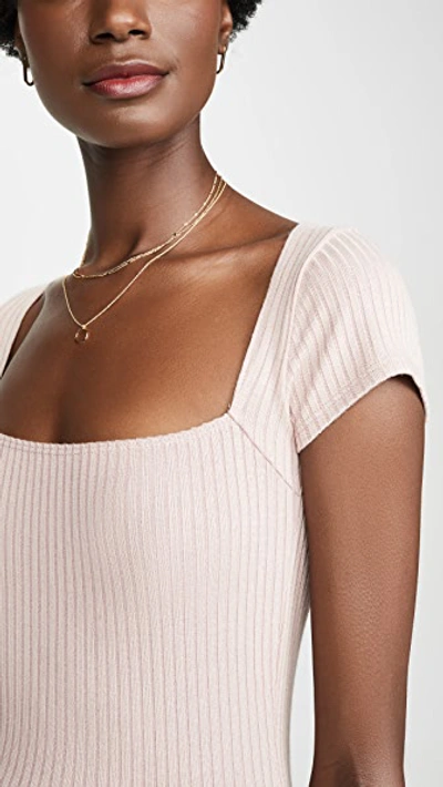 Shop Reformation Bardot Top In Blush