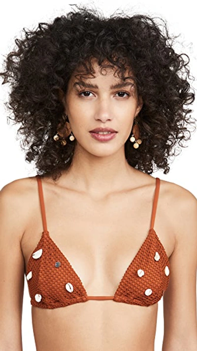 Shop Weworewhat Cooper Bikini Top In Fish Net