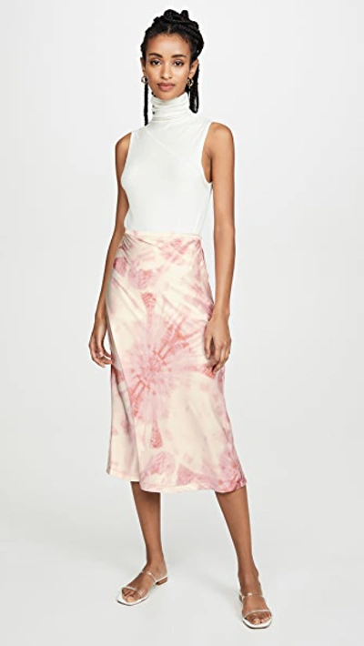 Shop Lioness Tie Dye Skirt In Pink Tie Dye