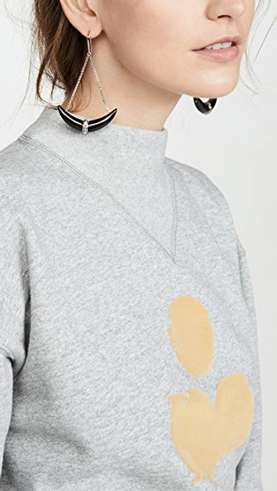 Shop Isabel Marant Étoile Moby Pullover Sweatshirt In Grey
