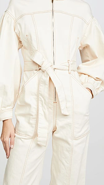 Shop Ulla Johnson Akiba Jumpsuit In Blanc