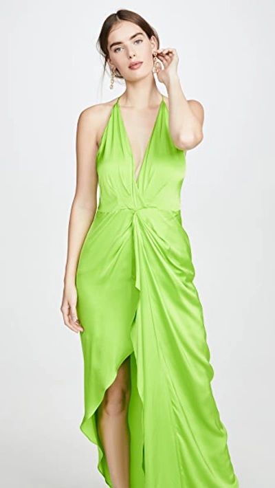 Shop Manning Cartell Australia Game Changer Maxi Dress In Neon Green