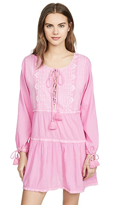 Shop Melissa Odabash Millie Cover Up Dress In Rose/pink